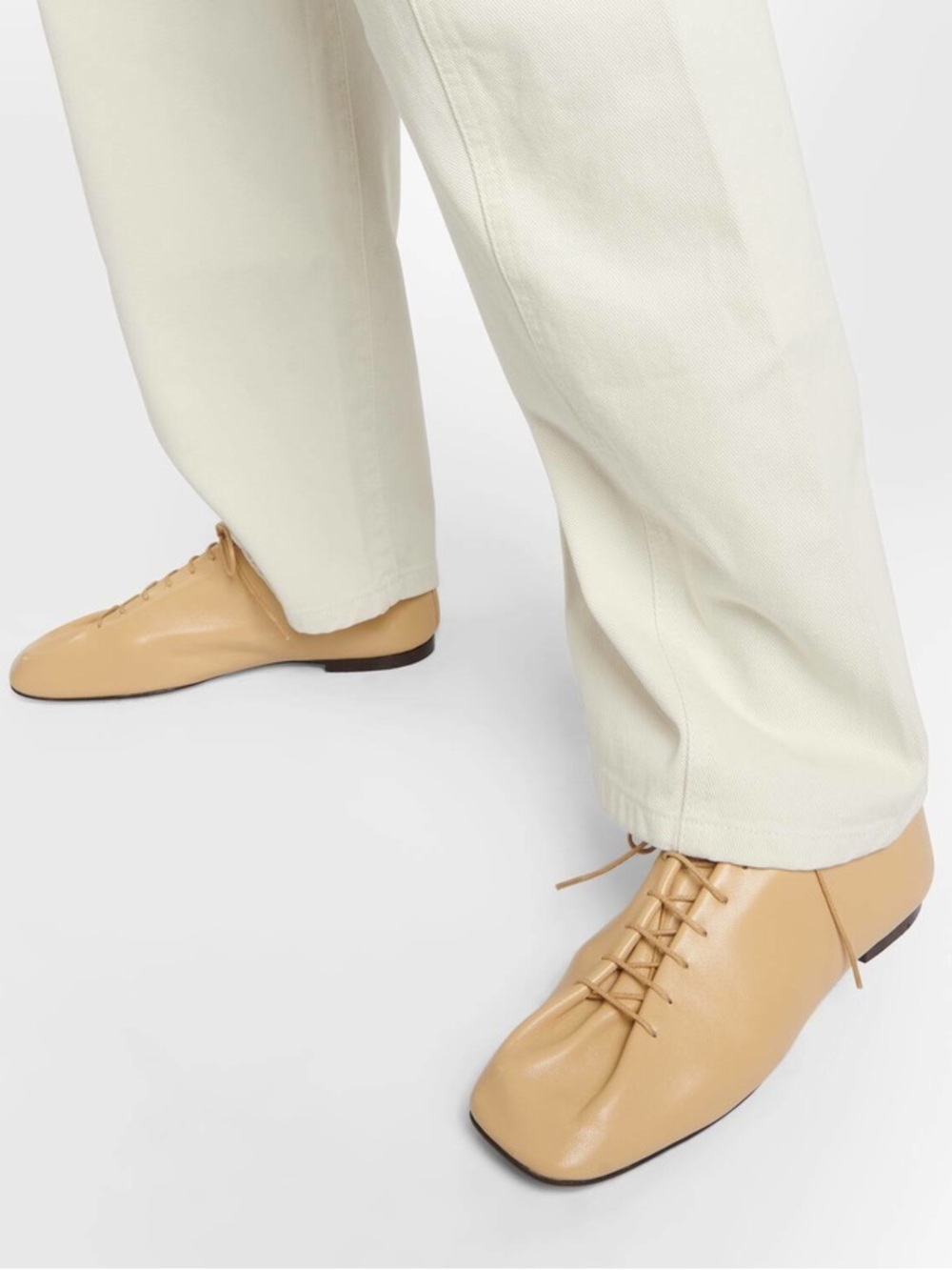 Lemaire SSENSE Exclusive Tan Flat Derbys - Picture 2 of 5